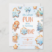 Oh wat een leuke blauwe jongen Kerstmis 1e verjaar Kaart (Voorkant)