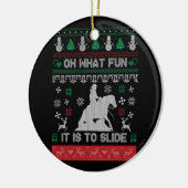 Oh wat een leuke cowboy reining paard lelijke kers keramisch ornament (Links)