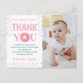 Oh Wat Een Leuke Donut Verjaardagsfeest Foto Dank  Briefkaart (Voorkant)