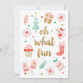 Oh wat een leuke feestdag script fotocard feestdagenkaart (Voorkant)