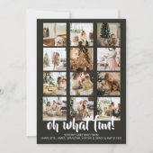 Oh wat een leuke foto kerst persoonlijke QR-code Feestdagenkaart (Voorkant)