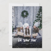 Oh, wat een leuke foto kerst vakantie Kaart (Voorkant)