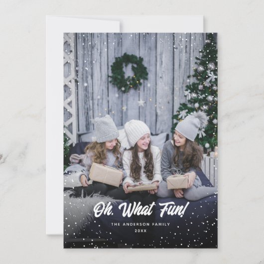 Oh, wat een leuke foto kerst vakantie Kaart (Voorkant)