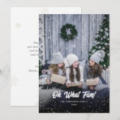 Oh, wat een leuke foto kerst vakantie Kaart (Voorkant / Achterkant)