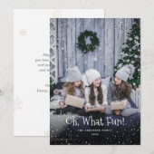 Oh, wat een leuke foto kerst vakantie Kaart (Voorkant / Achterkant)