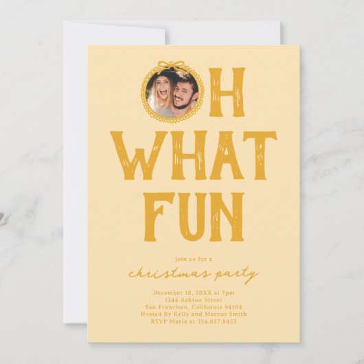Oh wat een leuke foto kerstfeest kaart (Voorkant)