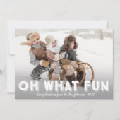 Oh Wat een leuke foto Kerstmis Kaarten, Landschap Feestdagenkaart (Voorkant)