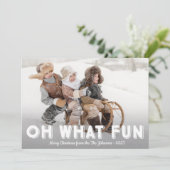 Oh Wat een leuke foto Kerstmis Kaarten, Landschap Feestdagenkaart (Staand voorkant)