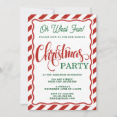 Oh Wat Een Leuke Gestreepte Whimsical Kerstfeest Kaart (Voorkant)