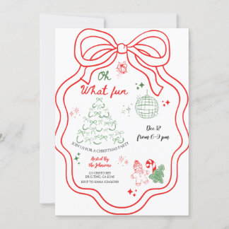 Oh wat een leuke grillige hand getrokken kerstfees kaart