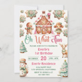 Oh wat een leuke kerst peperkoek koekjes verjaarda kaart (Voorkant)