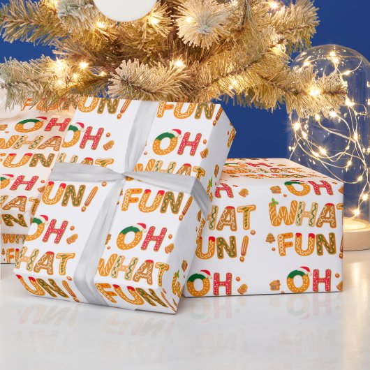 Oh Wat een leuke kerst peperkoekjes Cadeaupapier (Feestdagen)
