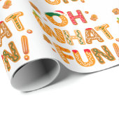 Oh Wat een leuke kerst peperkoekjes Cadeaupapier (Rol Hoek)