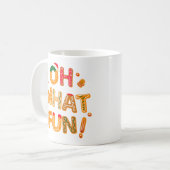 Oh Wat een leuke kerst peperkoekjes Koffiemok (Voorkant links)