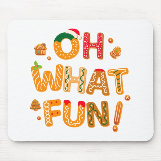 Oh Wat een leuke kerst peperkoekjes Muismat (Voorkant)