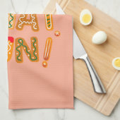Oh Wat een leuke kerst peperkoekjes Theedoek (Quarter Fold)