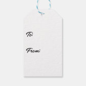 Oh Wat een leuke kerst Pickleball Groen en Wit Cadeaulabel (Achterkant)