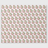 Oh Wat een leuke kerst Pickleball Groen en Wit Cadeaupapier (Vlak)