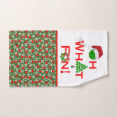 Oh Wat een leuke kerst Pickleball Groen en Wit Handdoek (Handdoek)