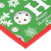 Oh wat een leuke kerst pickleball groen ho ho ho h tafelkleed (Gekanteld)