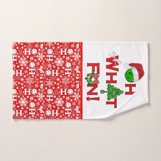 Oh wat een leuke kerst pickleball handdoek (Handdoek)