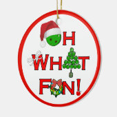 Oh wat een leuke kerst pickleball keramisch ornament (Links)