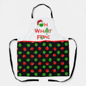 Oh wat een leuke kerst pickleball Ornamenten Schort (Voorkant)