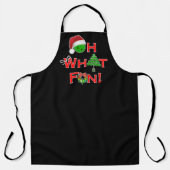 Oh wat een leuke kerst pickleball schort (Voorkant)