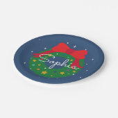 Oh wat een leuke kerst verjaardag ballon papieren bordje (Gekanteld)