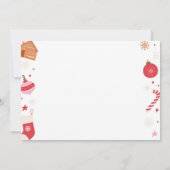 Oh wat een leuke kerst verjaardag foto dank je bedankkaart (Achterkant)