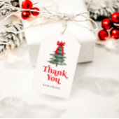 Oh wat een leuke kerstboom 1e verjaardag cadeaulabel