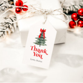 Oh wat een leuke kerstboom 1e verjaardag cadeaulabel