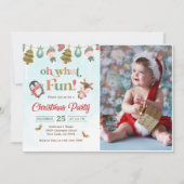 Oh wat een leuke kerstfeest foto kaart (Voorkant)