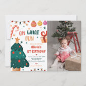 Oh wat een leuke kerstfeestfoto kaart (Voorkant)