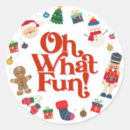 Oh wat een leuke kerstfeestje Sticker