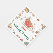 Oh wat een leuke kerstfeestjes servetten (Hoek)