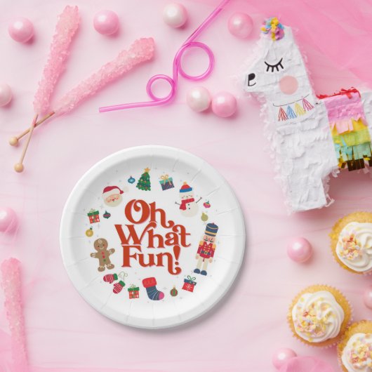 Oh wat een leuke kerstfeesttafel decor papieren bordje (Feest)