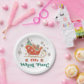 Oh wat een leuke kerstfeesttafel decor papieren bordje (Feest)