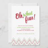 Oh, wat een leuke kerstfeestuitnodiging kaart (Voorkant)