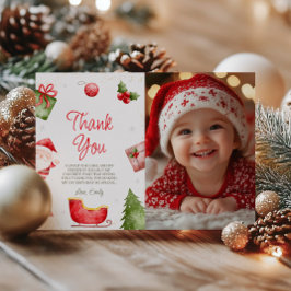 Oh wat een leuke kerstfoto dank je wel kaart