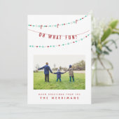 Oh wat een leuke kerstkaart (Staand voorkant)