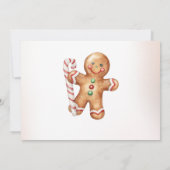 Oh wat een leuke kerstkoekje verjaardagsfeestfoto kaart (Achterkant)