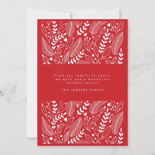 Oh wat een leuke kerstvakantie foto kaart (Achterkant)