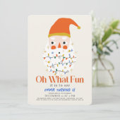 Oh wat een leuke kerstvakantie Kerstman Verjaardag Kaart (Staand voorkant)