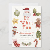 Oh wat een leuke kerstvakantie Kerstman Verjaardag Kaart (Voorkant)