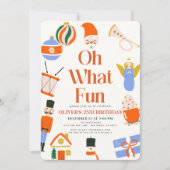 Oh wat een leuke kerstvakantie Kind jarig Kaart (Voorkant)