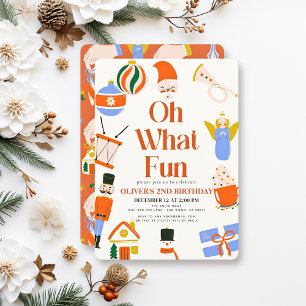 Oh wat een leuke kerstvakantie Kind jarig Kaart