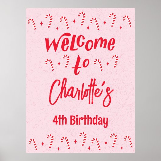 Oh wat een leuke kerstvakantie welkom poster (Voorkant)