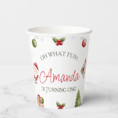 Oh wat een leuke kerstverjaardag papieren bekers (Achterkant)