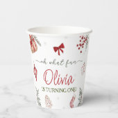 Oh wat een leuke kerstverjaardag papieren bekers (Achterkant)